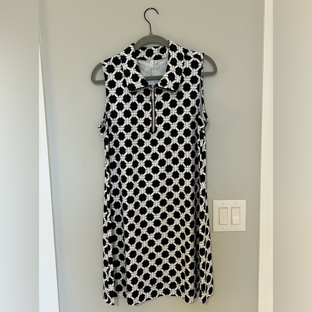 Lulu-B zip neck swing dress Size L